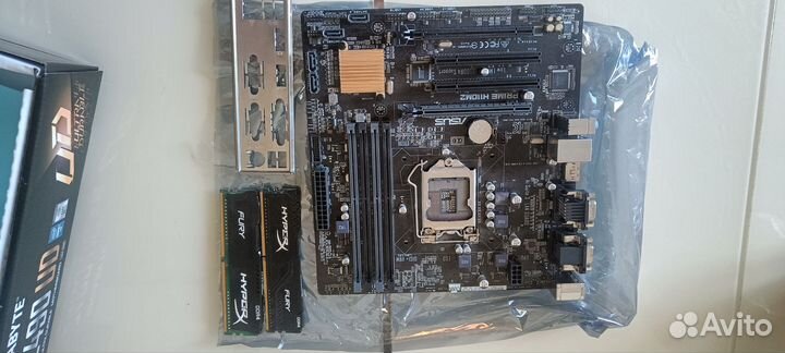 Материнская плата Asus prime H110M2 1151 + память