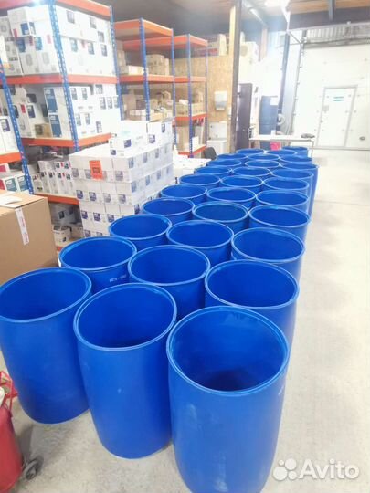 Бочка пластиковая чистая, 227 литров