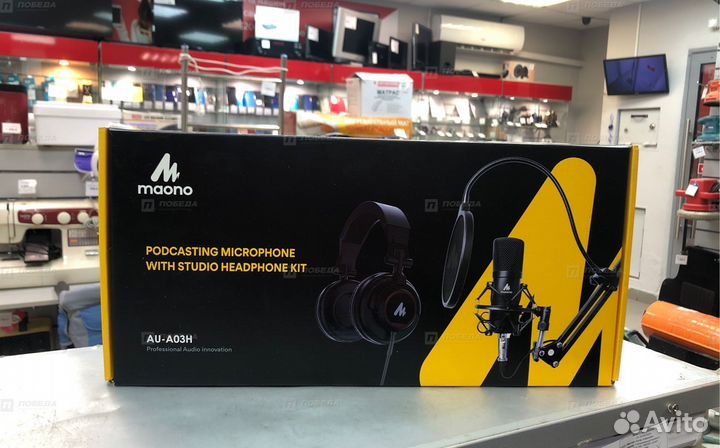 Пр87 Наушники и микро Maono AU-A03H