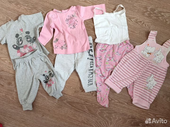 Детские вещи пакетом на девочку 68-74