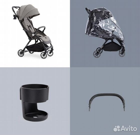 Коляска leclerc Magic fold plus gray