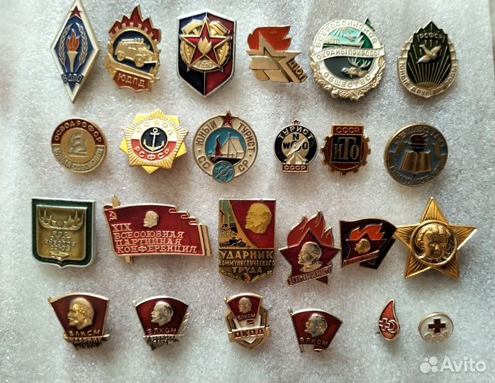 Значки общества СССР,24 шт