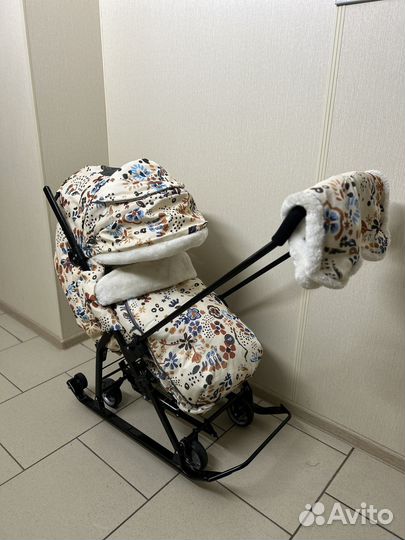 Детские санки коляска nika kids