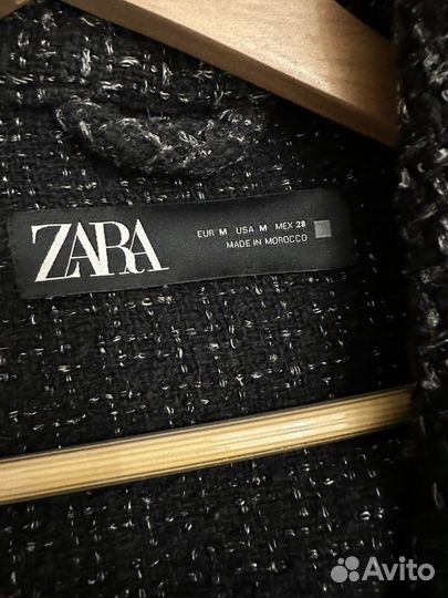 Твидовый пиджак zara