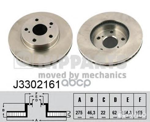 Диск тормозной J3302161 Nipparts