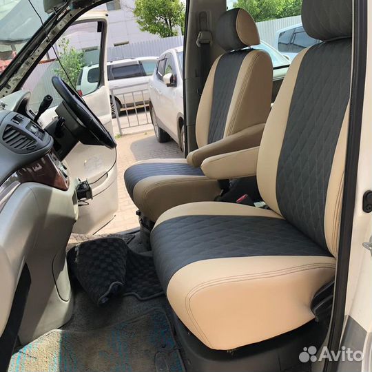 Авточехлы из экокожи toyota hiaceregius