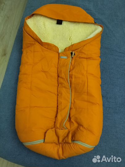 Зимний конверт в коляску на овчине до 3 лет