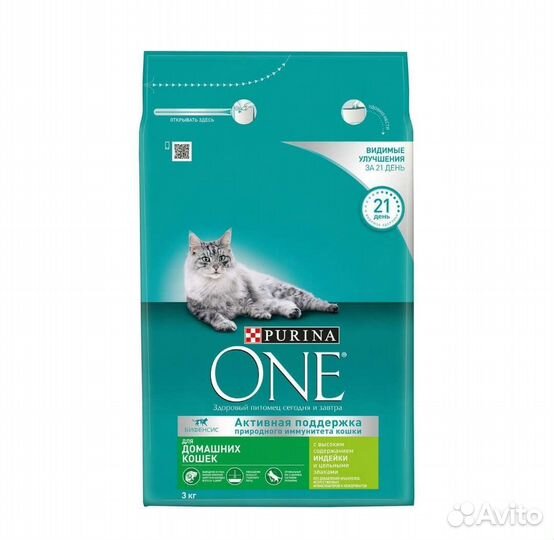 Корм для кошек Purina ONE 3 кг