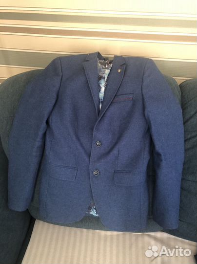Пиджак на парня, синий для школы