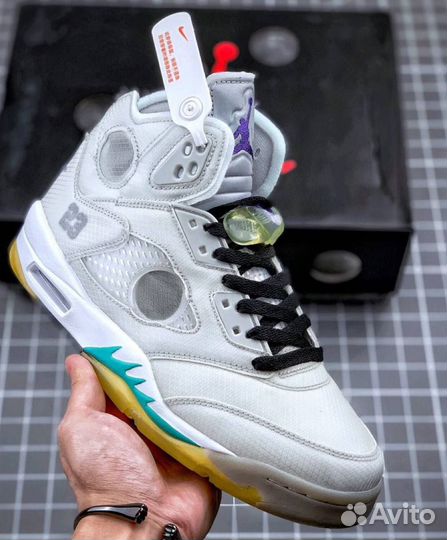 Кроссовки Nike Air Парус Jordan 5 Retro Off-White