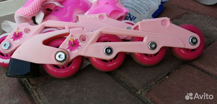 Коньки ролики 2 в 1 детские раздвижные