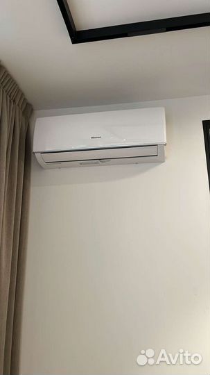 Установка кондиционеров, прокладка трассы