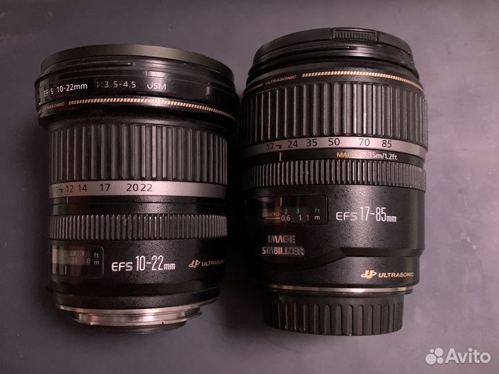 Объектив canon efs 10-22mm usm и efs 17-85mm usm