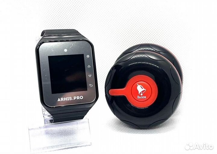 Влагозащищенная кнопка вызова официанта и часы