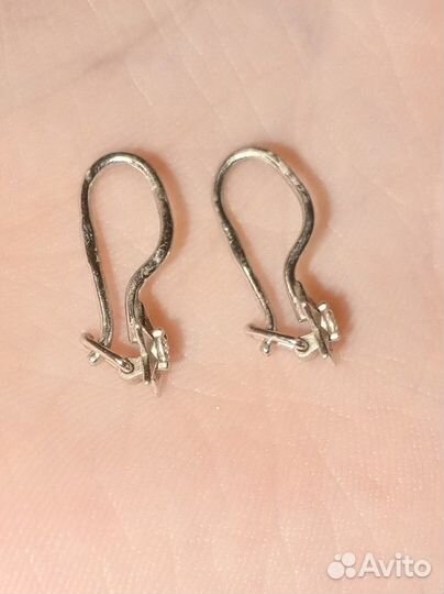 Серьги серебрянные звёздочки