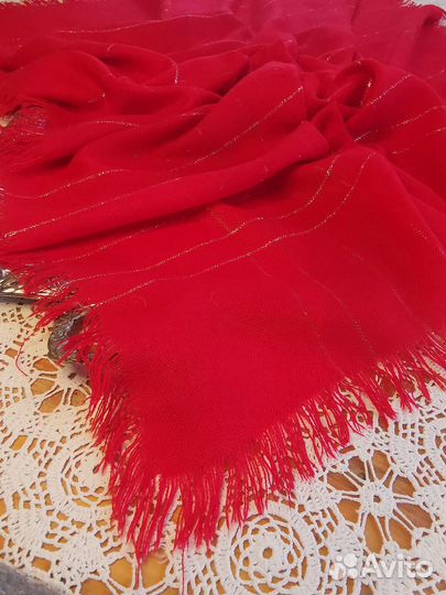 Винтажный платок с люрексом