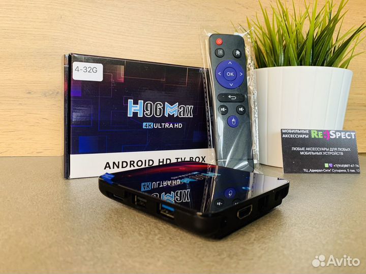Android tv приставка Smart TV 4K ultra