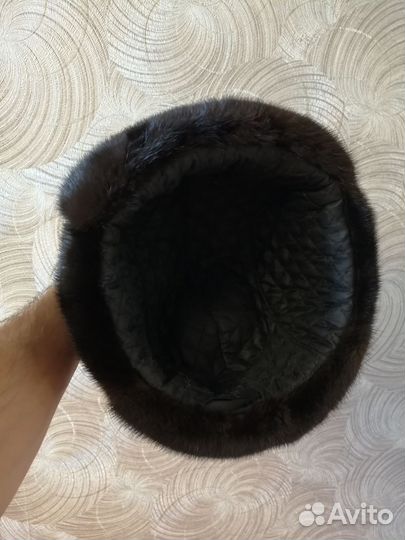 Норковая шапка мужская, 58 р