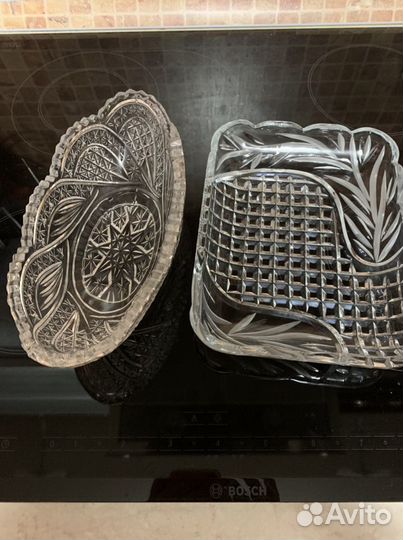 Салатницы хрустальные