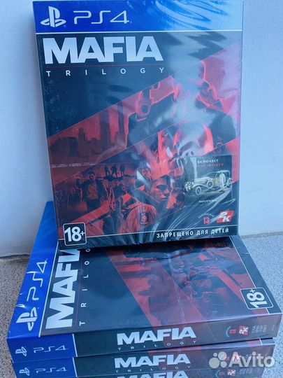 Mafia Trilogy новый диск PS4