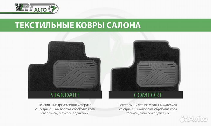 Ковры в салон текстильные VW Tiguan 2008