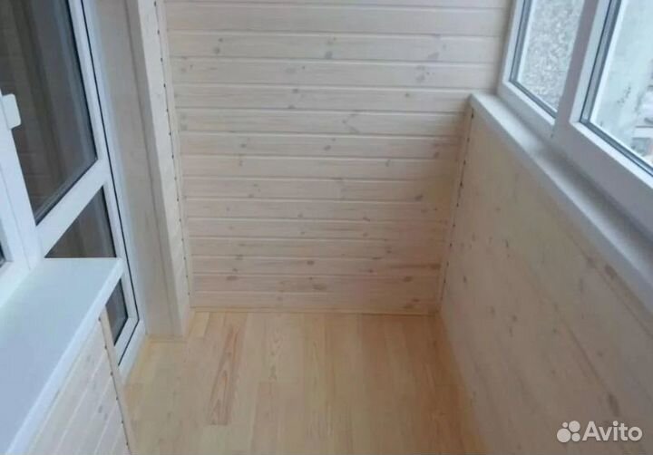 Обшивка балкона вагонкой ламинатом