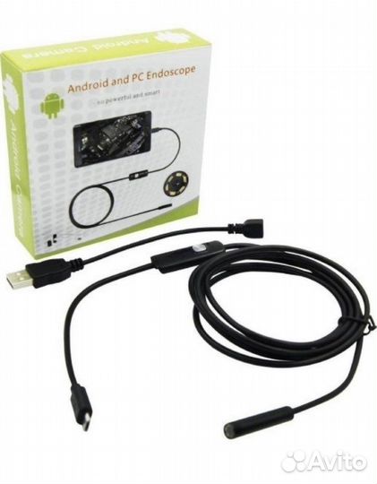 Эндоскоп гибкая камера 1 метр