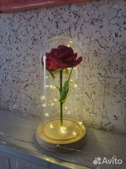 Роза в колбе с подсветкой (Ночник)