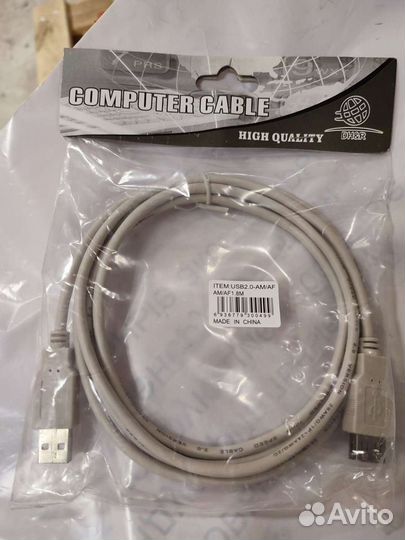 Кабель удлинитель usb2.0 am/fm 1.8m