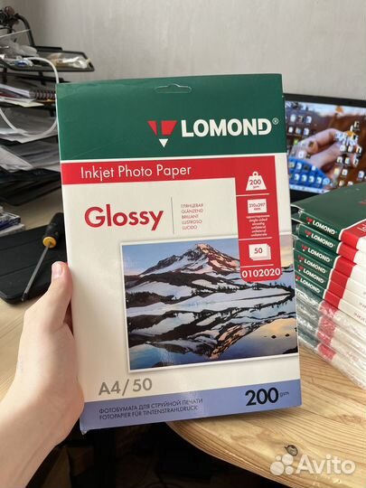 Фотобумага lomond 200 г/м, 8 пачек, Глянцевая А4