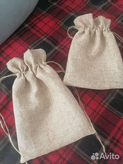Мешочки на подкладе. Набор 5 штук