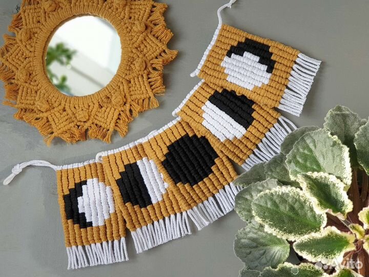 Лунная гирлянда. Макраме