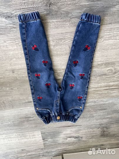 Джинсы утепленные 98