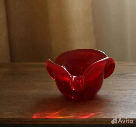 Ваза рубиновое стекло