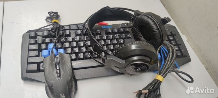 Набор клавиатура мышь наушники