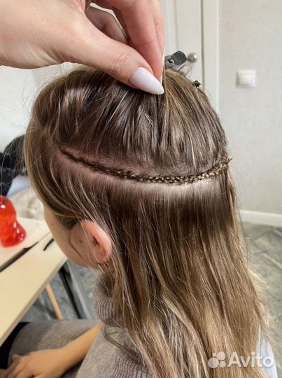 Голливудское наращивание волос и на капсулах