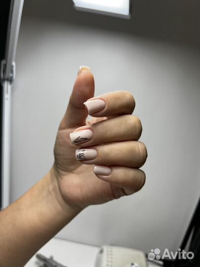 Маникюр, укрепление, гель-лак