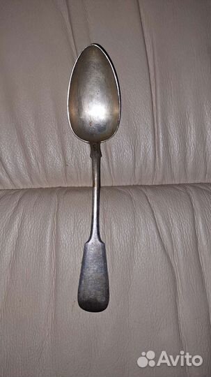 Антиквариат. Серебряная столовая ложка. нп. 84 пр