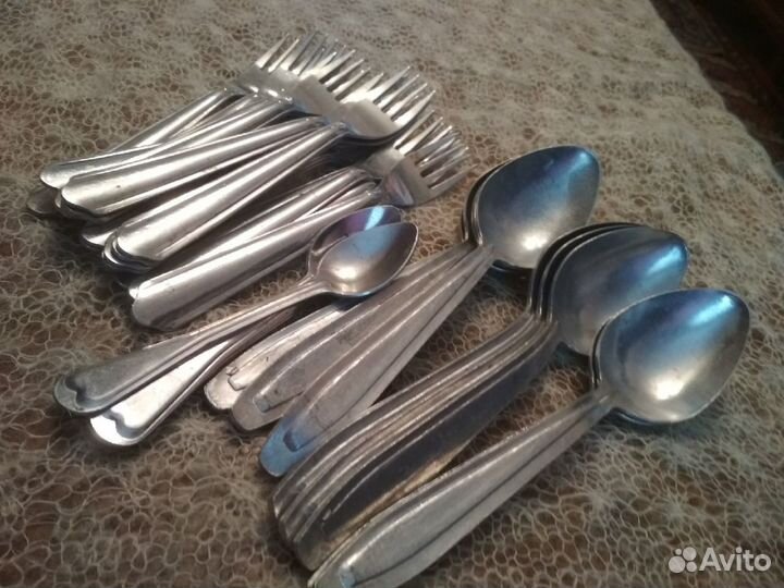 Новые алюминиевые ложки,вилки СССР
