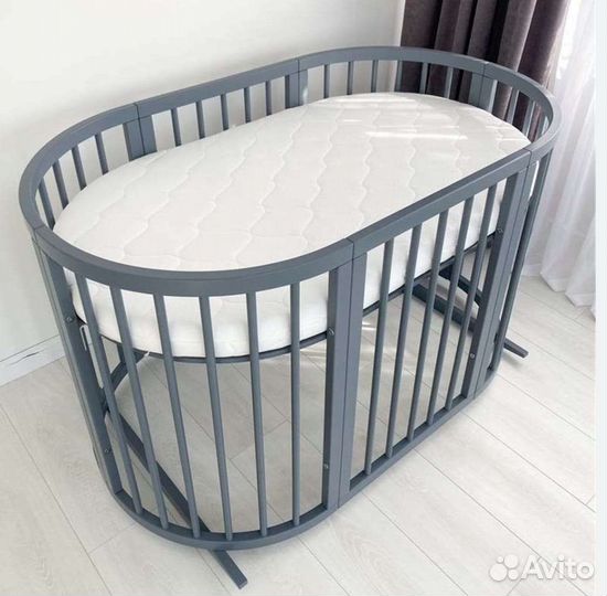 Круглая кроватка трансформер 8 в 1