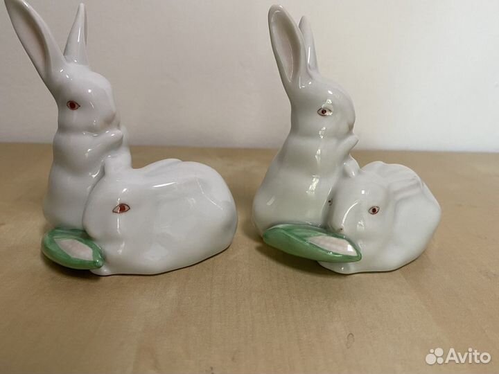 Фарфоровая статуэтка «Зайцы/с кукурузой» Herend (Х