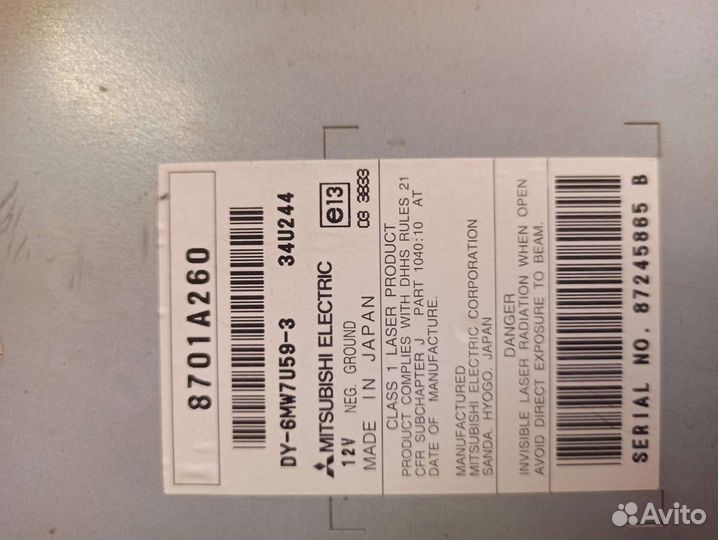 Штатная магнитола mitsubishi outlander xl