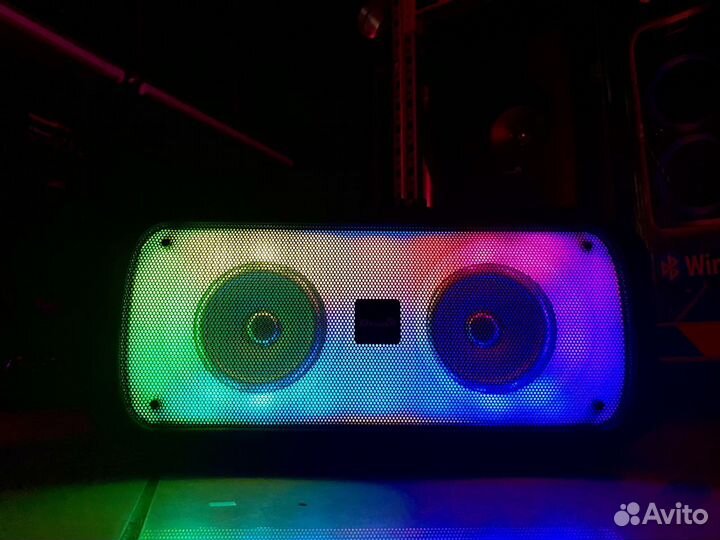 Колонка Eltronic 200вт переносная RGB-подсветка