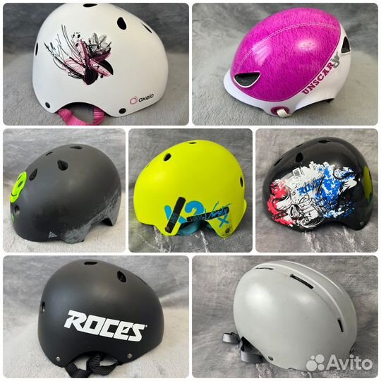 Шлемы для роликов, велосипедов