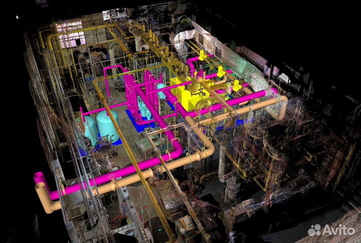 3D сканирование зданий, объектов, обмерные работы