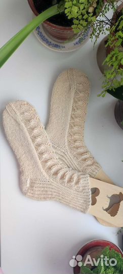 Носки вязаные. Р-р 38-39 Шерсть