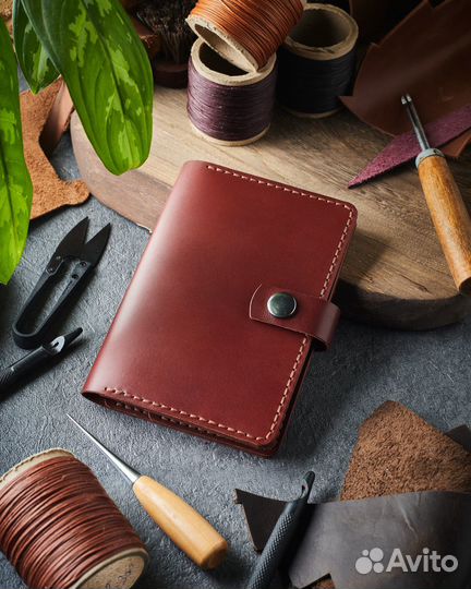 Обложка для автодокументов и паспорта кожаная