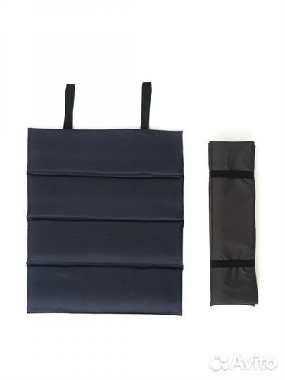 Пляжная сидушка непромокаемая синяя с лямками