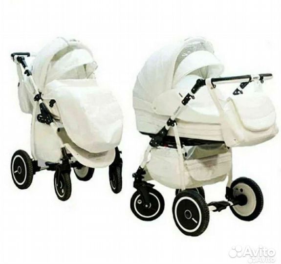Коляска 2 в 1 adamex экокожа