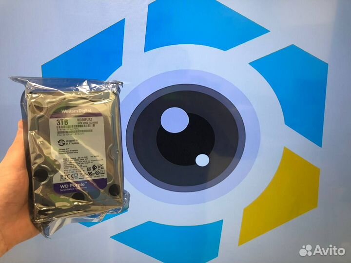 Жесткий диск для видеонаблюдения WD Purple 3000Gb